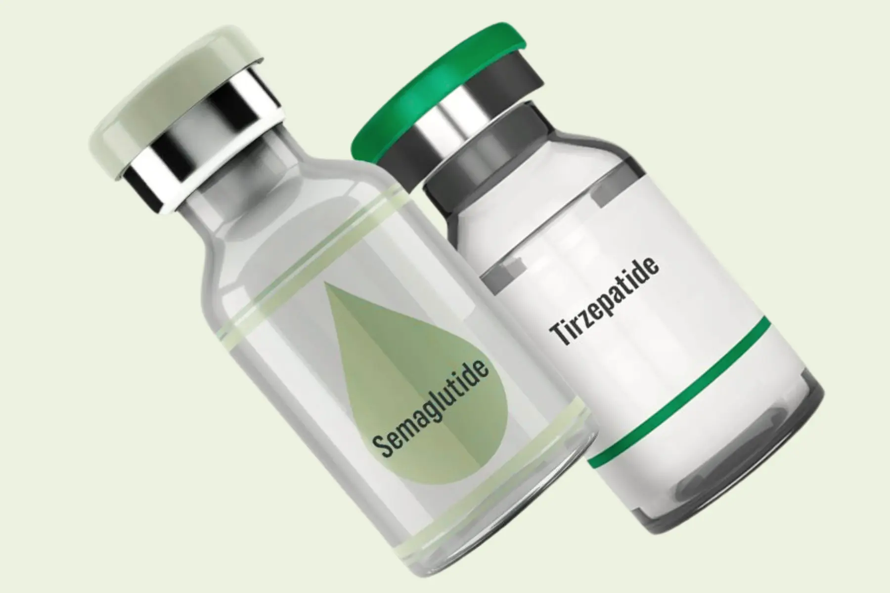 Vials of Semaglutide and Tirzepatide weight loss medications offered at The IV Station Apple Valley.